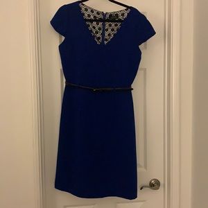 Tahari Royal Blue dress- Belt does not come with it.